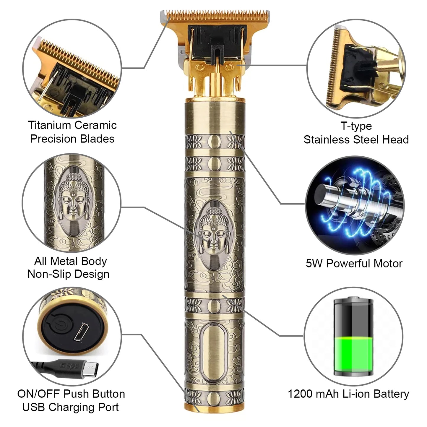 T9 VINTAGE PROFESSIONAL HAIR TRIMMER