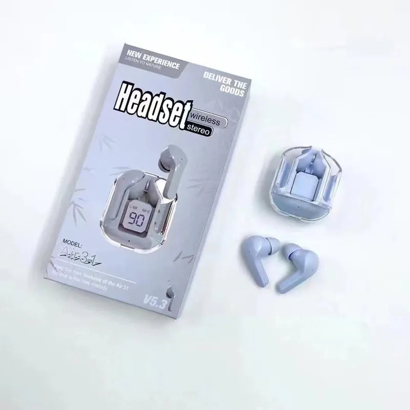 Air 31 TWS Transparent earbuds with pouch