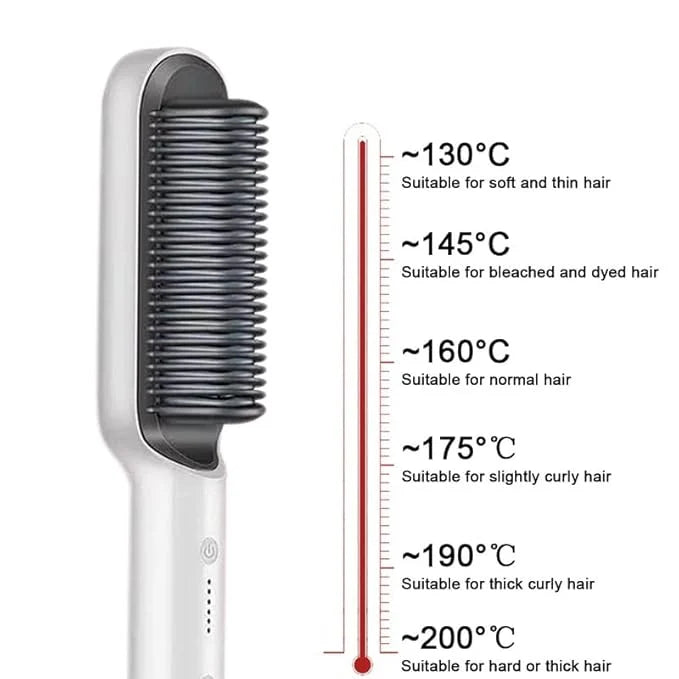 PROFESSIONAL ELECTRIC HAIR STRAIGHTENER BRUSH