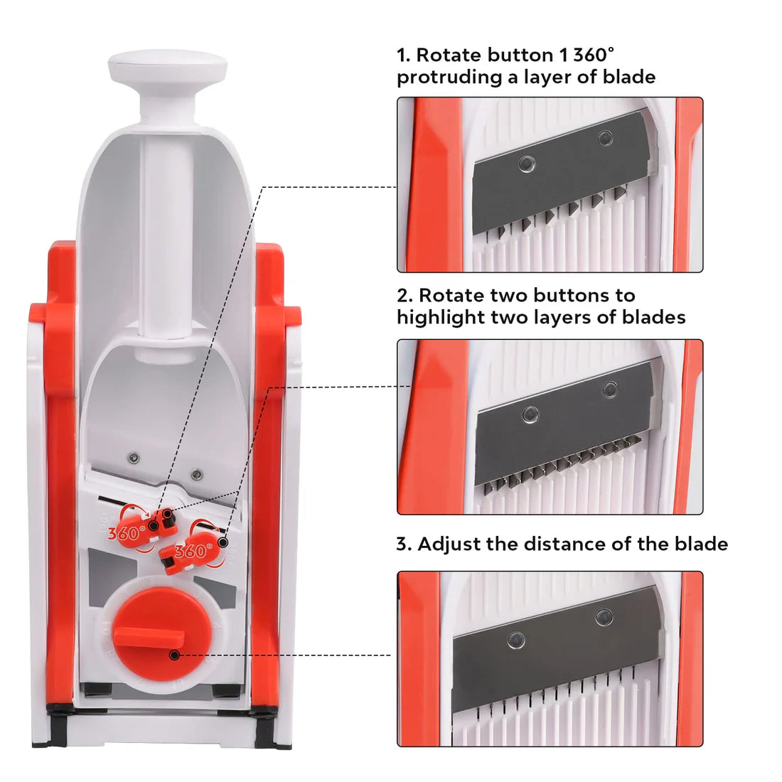 MANDOLINE VEGETABLE SLICER CUTTER