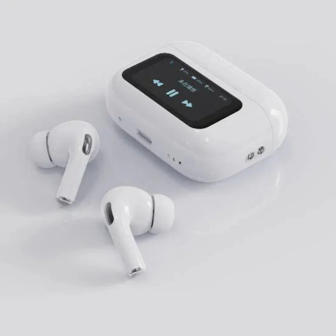 A9 PRO WHITE AIRPODS TOUCH SCREEN