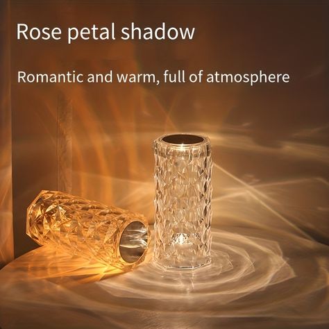 LED CRYSTAL ROSE LAMP