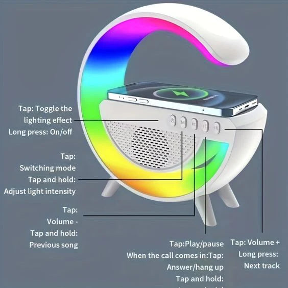 LED WIRELESS CHARGING SPEAKER